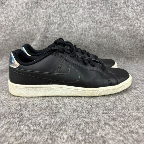 ✅ Womens 8.5 Nike Court Royale Low Top Shoes Trainers Black/iridescent Sneakers - Picture 7 of 13